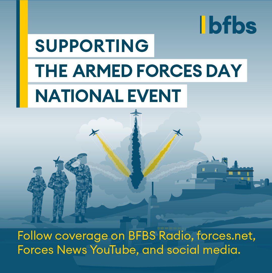 ThisIsBFBS's tweet photo. Itβs #ArmedForcesDay and weβre in Falmouth to #SaluteOurForces for the National event!
If you see us out and about, come say βheyβ or catch the action on our socials, and on the radio all weekend. π±π»
#Cornwall2023 https://t.co/ZF62td7DdV