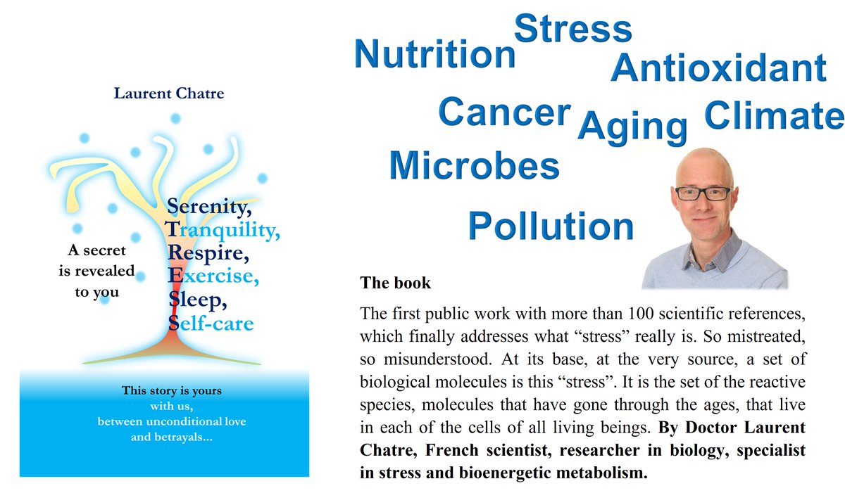 DrLaurentChatre's tweet photo. My first popular #book in #english : #stress in #daily life #health, #antioxidant, #bioenergetic #microbiota, #cancer, #aging, #alzheimer, #nutrition, #pollution, #climate, life-style #diet and more! Available here for all the world (and soon by Amazon): https://t.co/AhdvJS9Qak https://t.co/LrPEQ9cew3