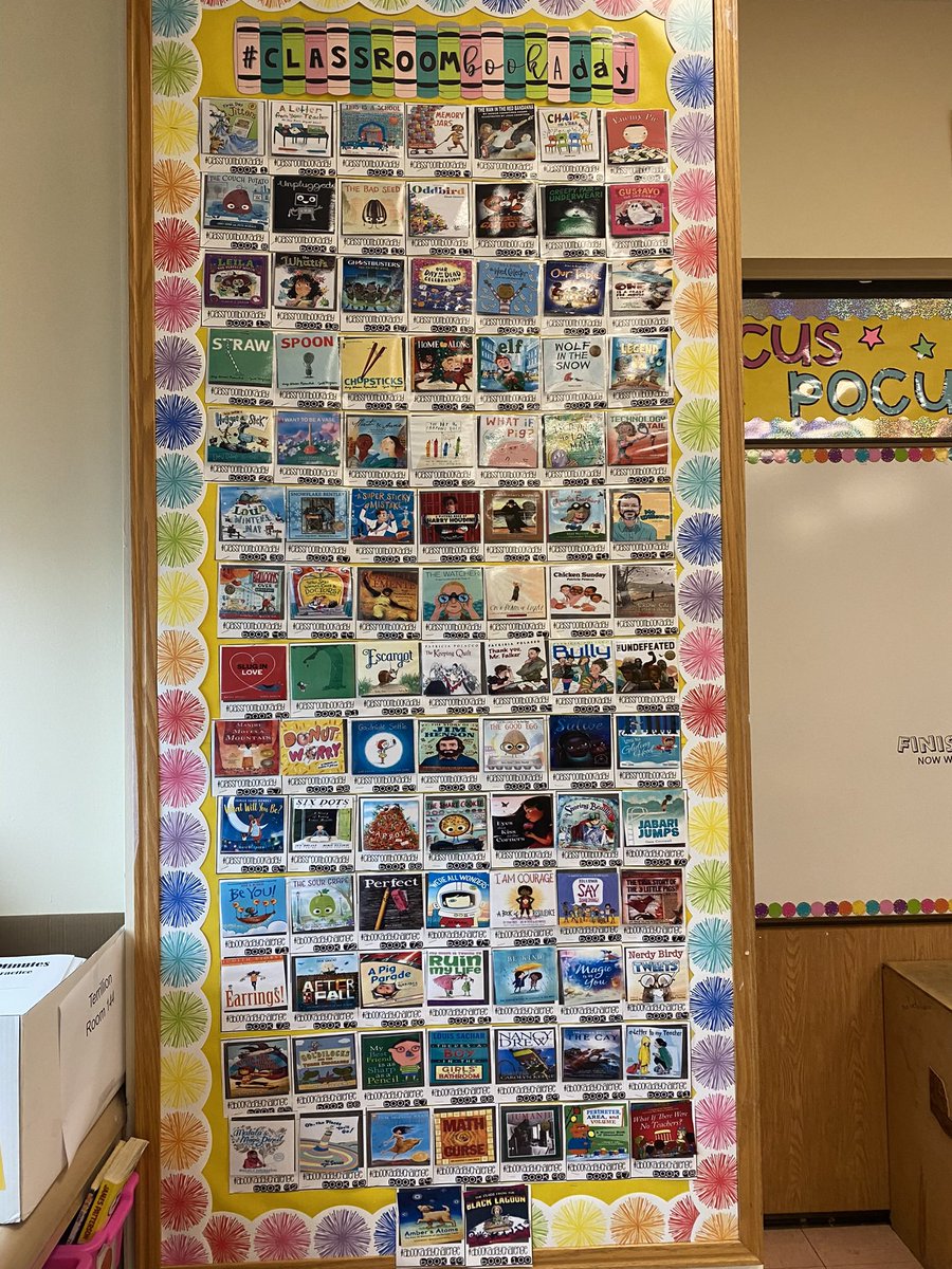 MrsTerrillion's tweet photo. We finally completed our #bookadaychallenge! Our goal was to read 100 books in 5th grade and we did it! So proud of my class this year! @IslandtreesMMS @BethRoemerIT https://t.co/TNLovzLEvx