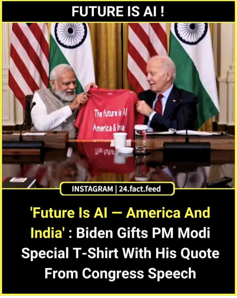 PMRahulGandhiii's tweet image. This Tshirt is from USA - Congress speech to India -BJP Aiwayin Speech oops AI speech 🫢 

#futureisAI #AI