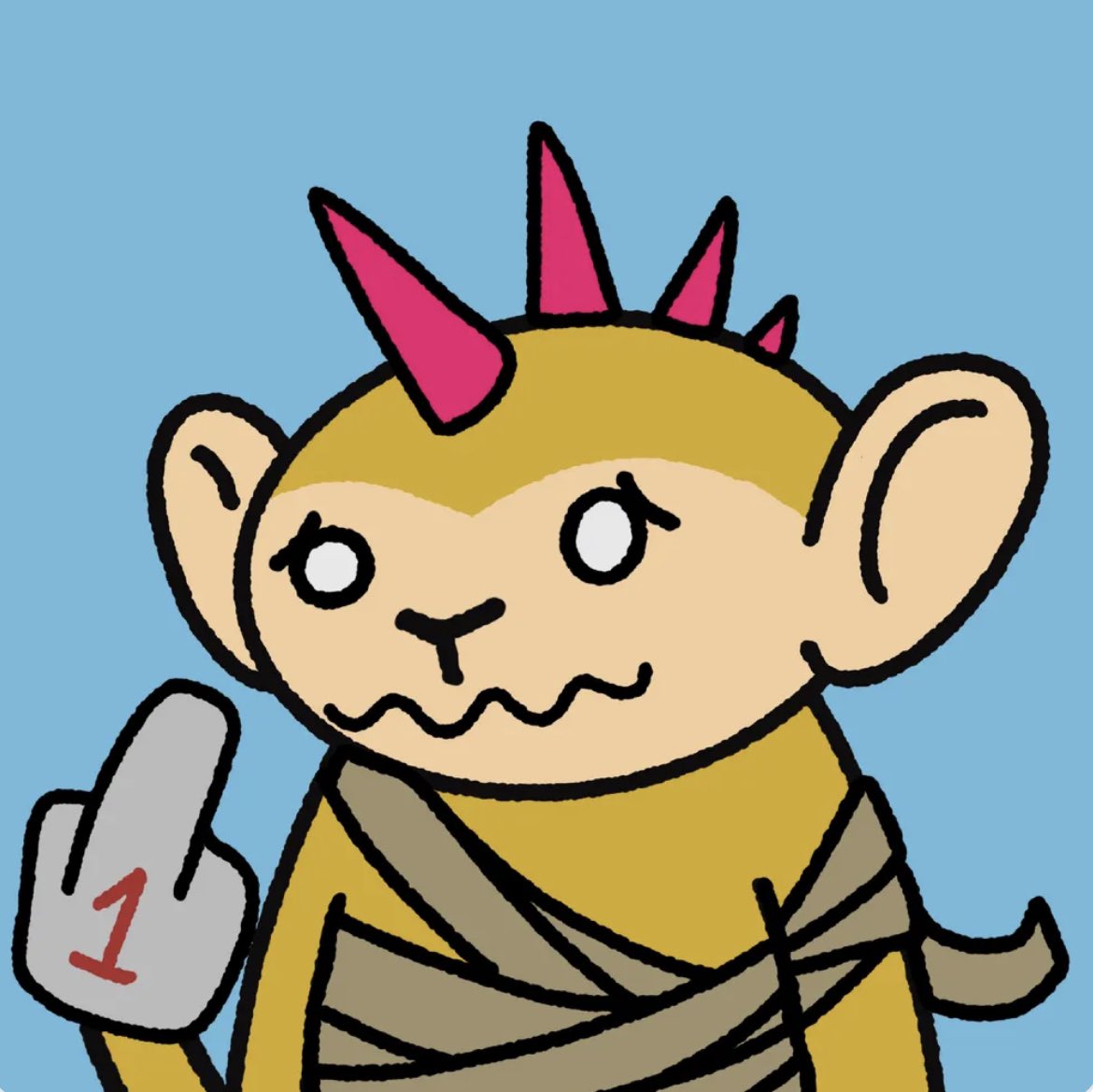 Big shout-out to <a href="/Beccamb20/">Becca Fett/Mama Bloonz 🎈</a> for hosting solid giveaways! 
I won this <a href="/FknApesClub/">🖕APΞS🏴‍☠️CLUB</a> and am happy to join the community. Where my #CoolFknApes at?!