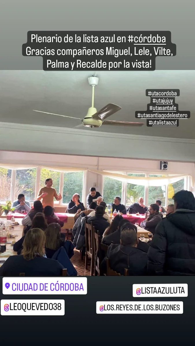 Agrupación Juan Manuel Palacios U.T.A. A lo largo y ancho de todo el País! Miguel Bustinduy Conducción