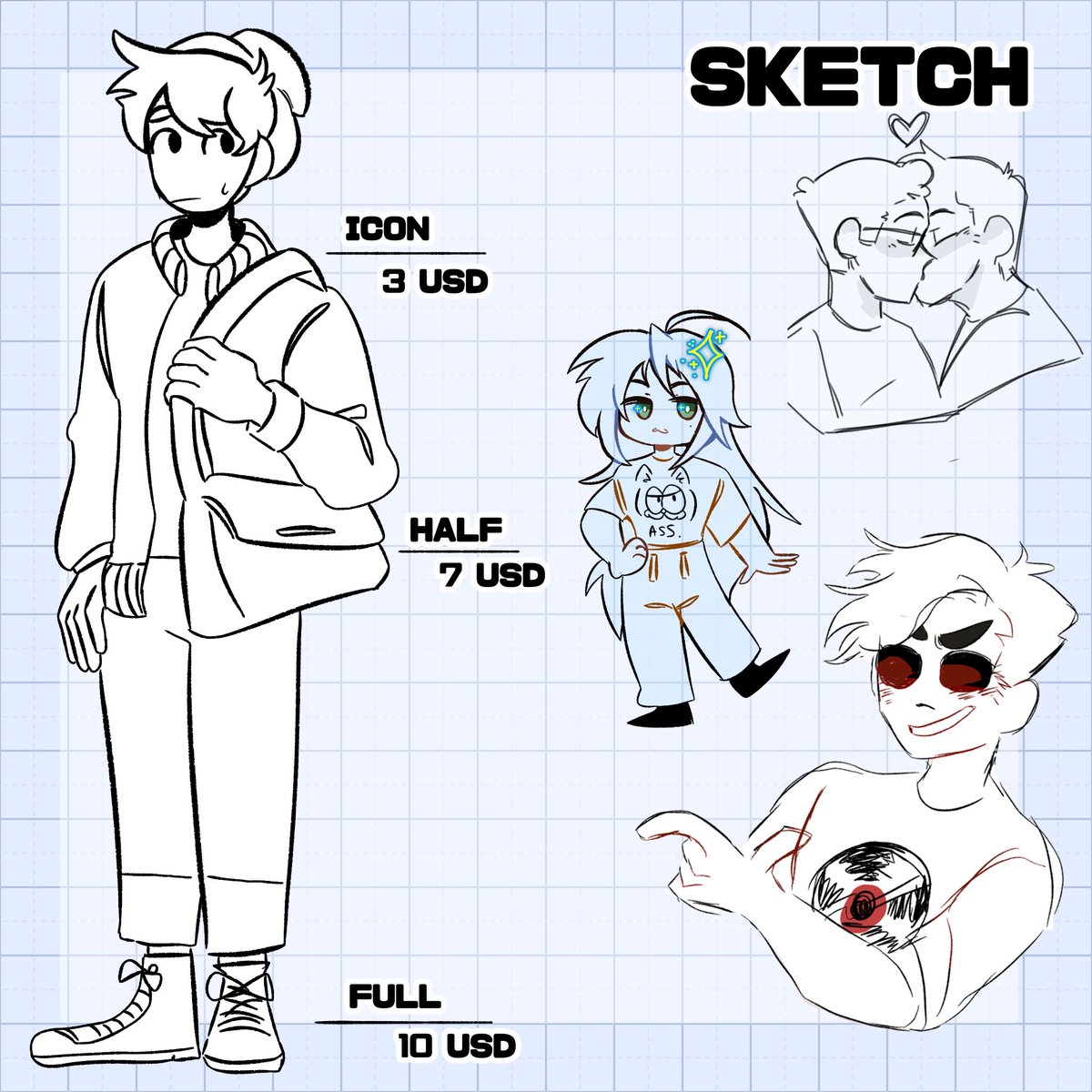 rentientin's tweet photo. new commission sheet-!!! (1/2)  #commissionsopen #comm https://t.co/eXoTEzogu2