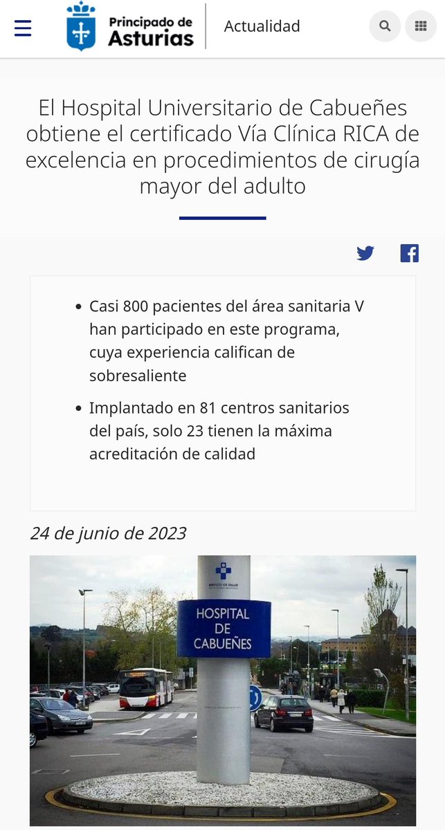 CrisPalanca's tweet photo. Enhorabuena a todos los que lo hacéis posible. 👏👏👏
#viaRICA #cirugía #fasttracksurgery #HUCab #AreaV
@Javi_Albaladejo @Patrici49192242
https://t.co/Sk8qftSqtg https://t.co/NYShawxqe3