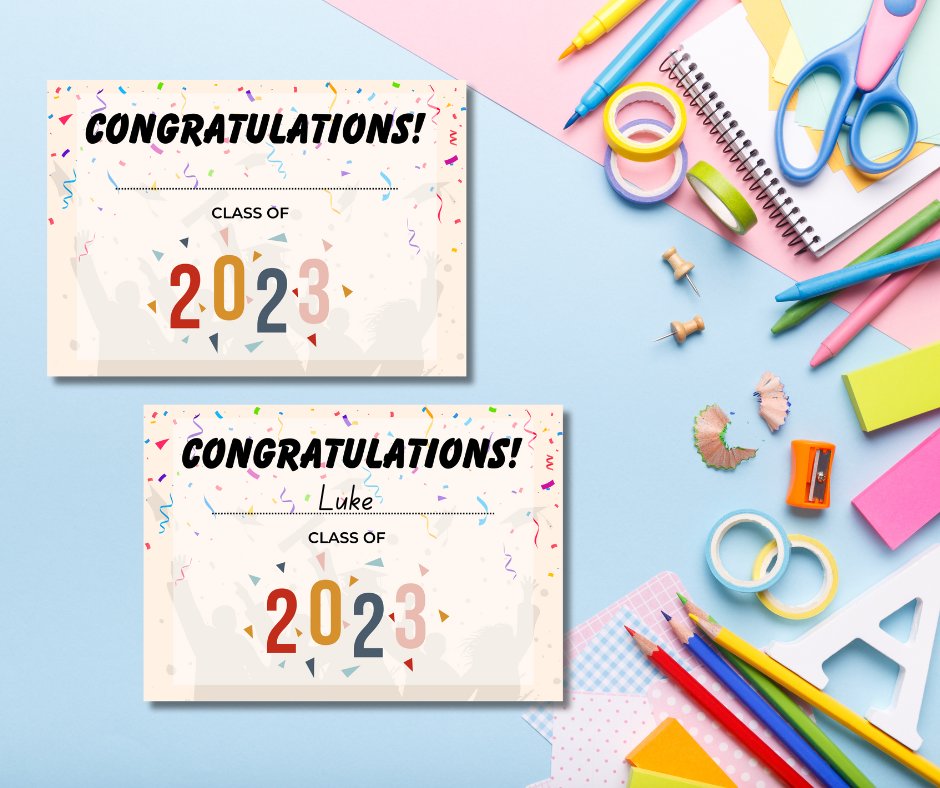 FREE CLASS OF 2023 CERTIFICATES - DOWNLOAD & PRINT FROM HOME!

🔹 3 styles to choose from
🔹Great for teachers, schools, parents, home ed...
🔹 Celebrate your child's achievements & hard work

lukeosaurusandme.co.uk/celebrate-the-…

#kidsprintable #classof2023 #freedownload #freebiefriday