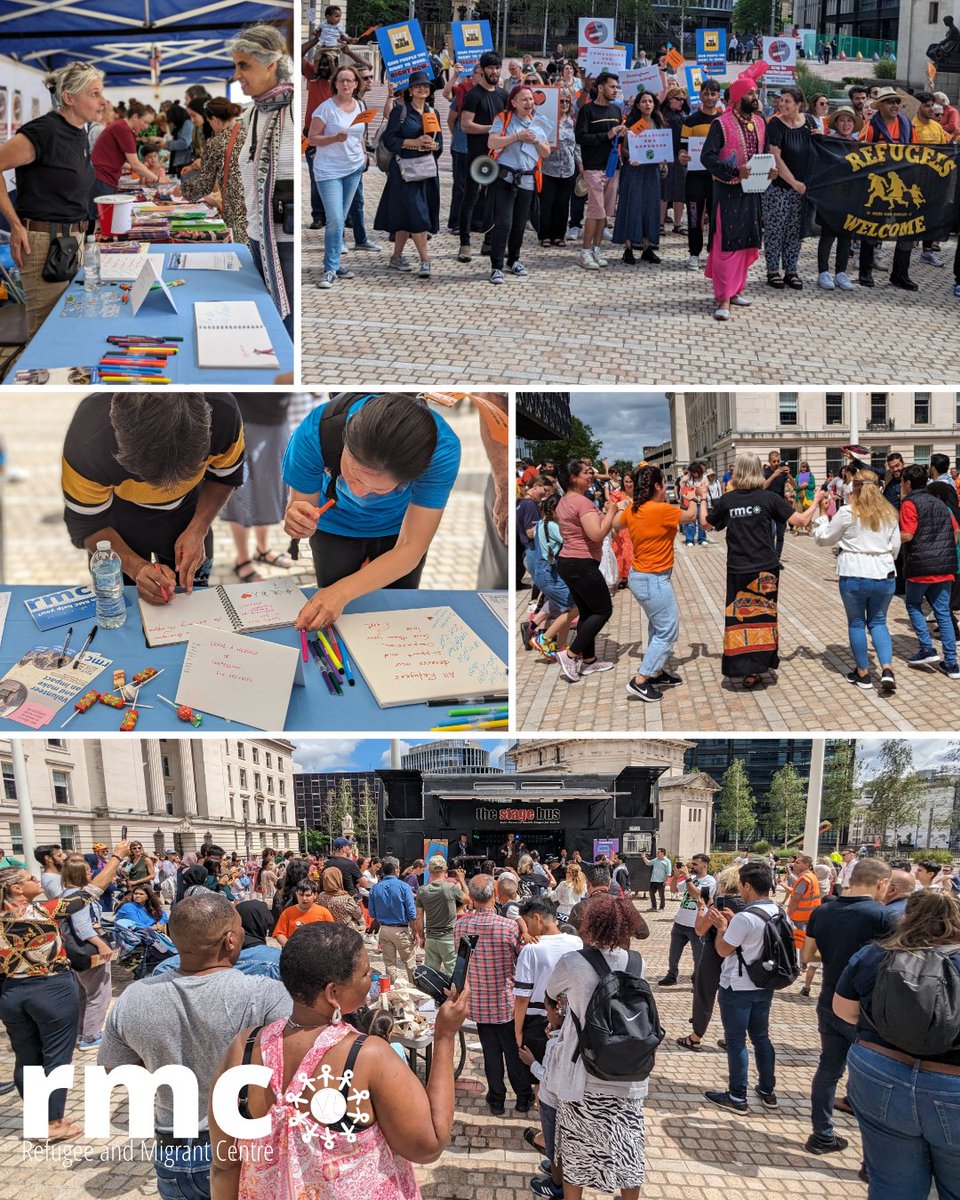 Refugees really are welcome in Brum! Centenary Square was filled with support, music and welcome today. Thank you to everyone that came to say hello 🧡

#RefugeeWeek #RefugeesWelcome #TogetherWithRefugees