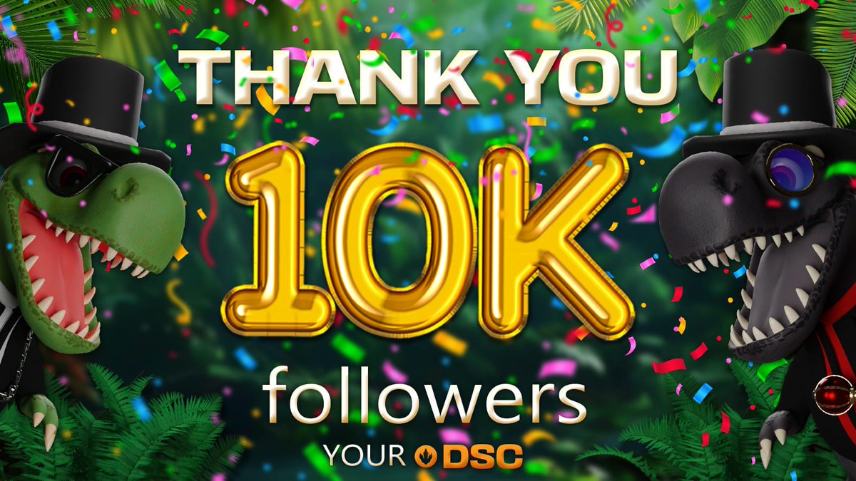 Thank you everyone for the first 10k followers!🔔✅

We appreicate your support!🔔✅

More content to come next week!🔔✅

#DinoBTC #ROAR #Ordinals