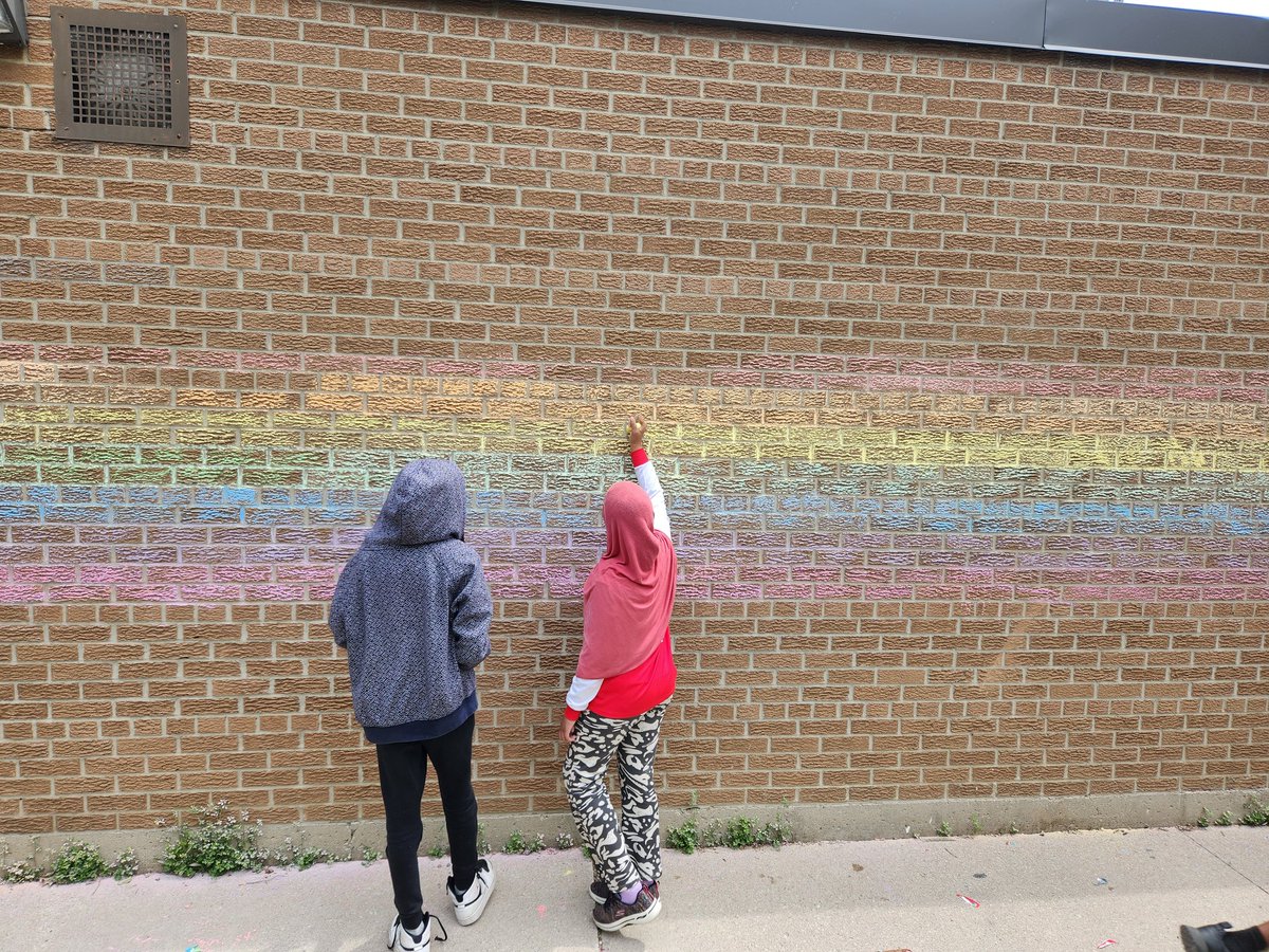 NbSweetfeet's tweet photo. @NicoleBteaches Happy Pride! Step by step, brick by brick, all hands in for making Pride visible @tdsb_TheElmsJMS https://t.co/8FJbw8xfbI