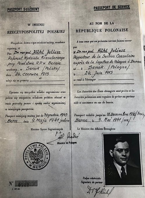 Dr. Juliusz Kühl, economist & diplomat at @PLinSwitzerland during #WWII, member of the Polish-Jewish #ŁadośGroup of #Holocaust rescuers, was born #OTD 110 years ago.
To learn more about the efforts of Dr. Kühl & his colleagues to save Jews  ➡️youtu.be/9qPmILvLiSU