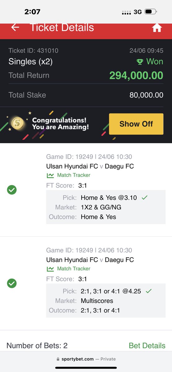 Breakfast was served !