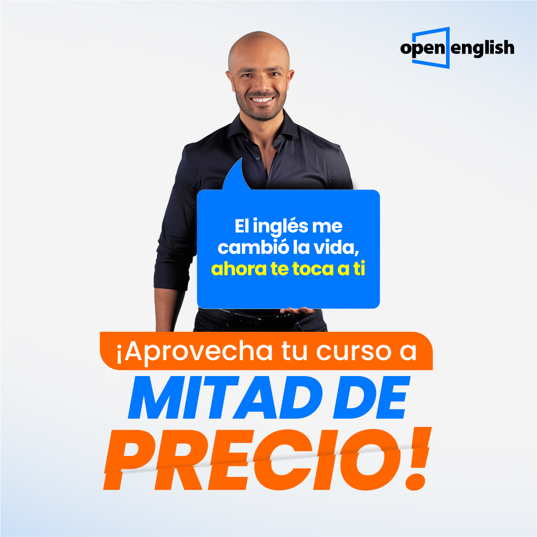 openenglish on X: El curso de inglés de tu hijo a 💥MITAD DE PRECIO💥.  Dale la oportunidad de ser bilingüe y de tener un mejor futuro profesional  con Open English Junior. ➡