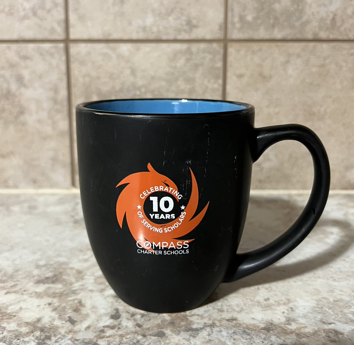 Drinking my #coffee in my @CompassCs 10-Year Ann mug & reflecting on my time w/the school. Big week this past week - congrats graduating #scholars! So proud of each of you! #CompassExperience #MissionAccomplished #PersonalizedLearning #ScholarCentered @CALcharters @charterdevctr