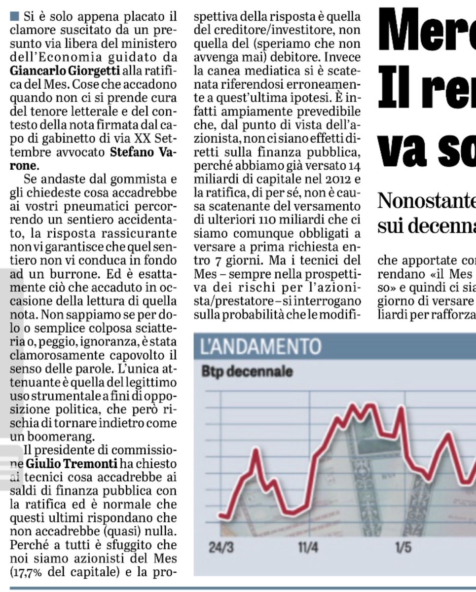 giuslit's tweet photo. “Giorgetti inseguito nei bagni a Bruxelles”.
“Linea favorevole al Mes dettata dal suo dicastero”.
Falso, come spiegato qui.
Anche oggi le menzogne abbondano.
Rilevano solo perché segnaletiche di una enorme posta in gioco, altrimenti non si sputtanerebbero in questo modo. https://t.co/oVPNC05vqv