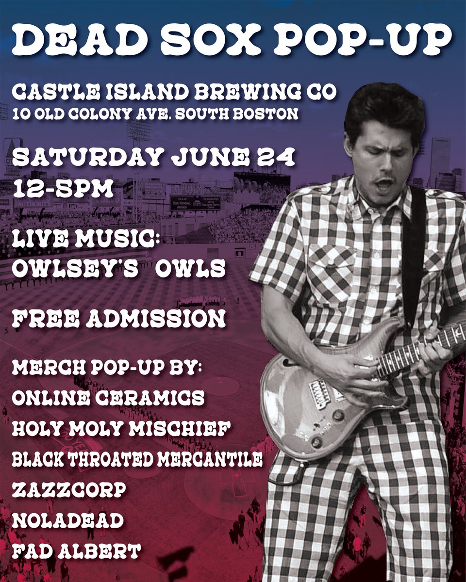 If your looking for some pre Fenway Fun today swing by Castle Island brewing for some vendors and live music.