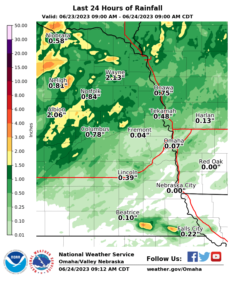 NWS Omaha on Twitter "Some of us in northeast NE got some very