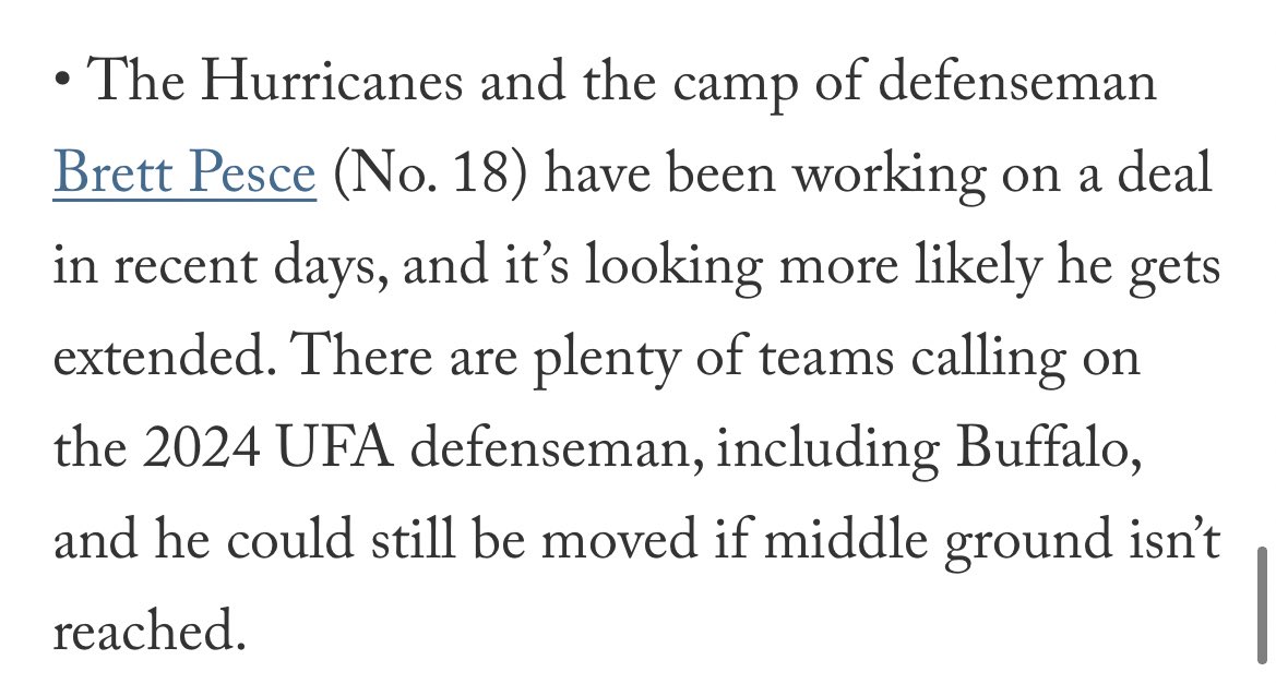 Good news on the Brett Pesce front!! #LetsGoCanes