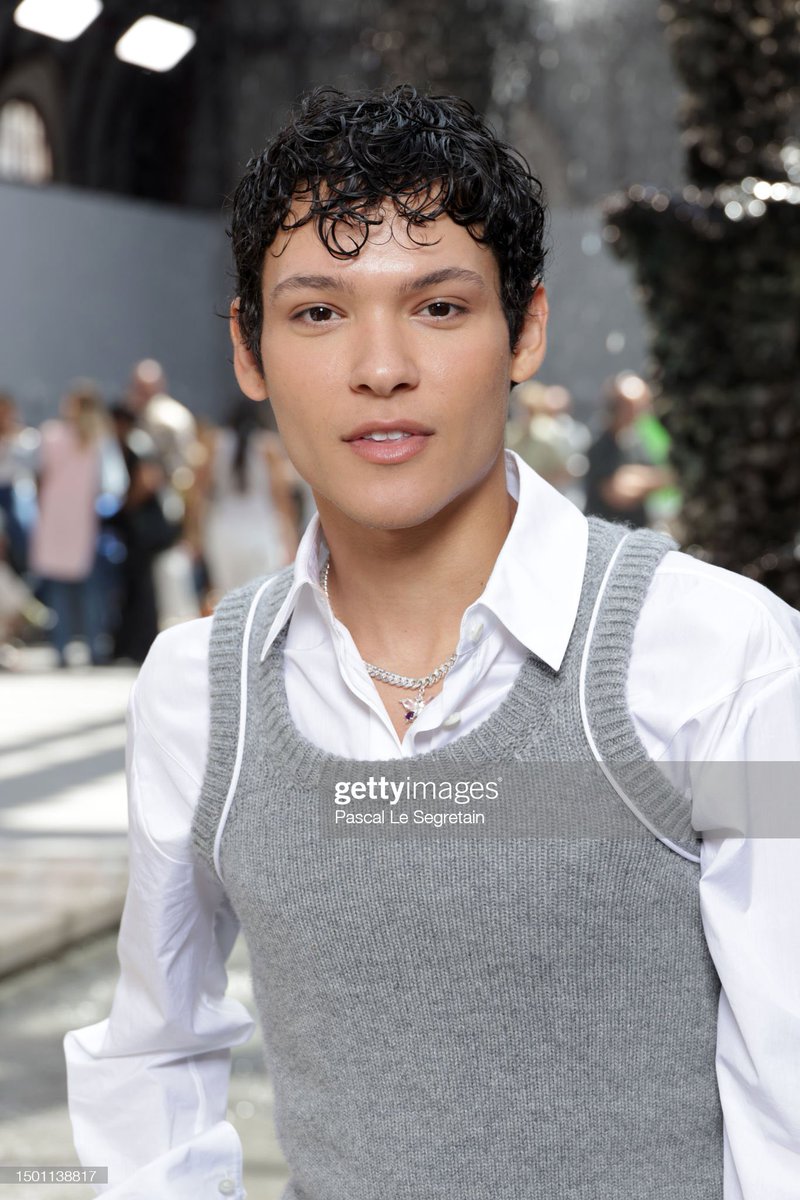 Omar Rudberg attends the Loewe Menswear Spring/Summer 2024 show as part of Paris Fashion Week on June 24, 2023 in Paris, France. (Photo by Pascal Le Segretain/Getty Images for Loewe)