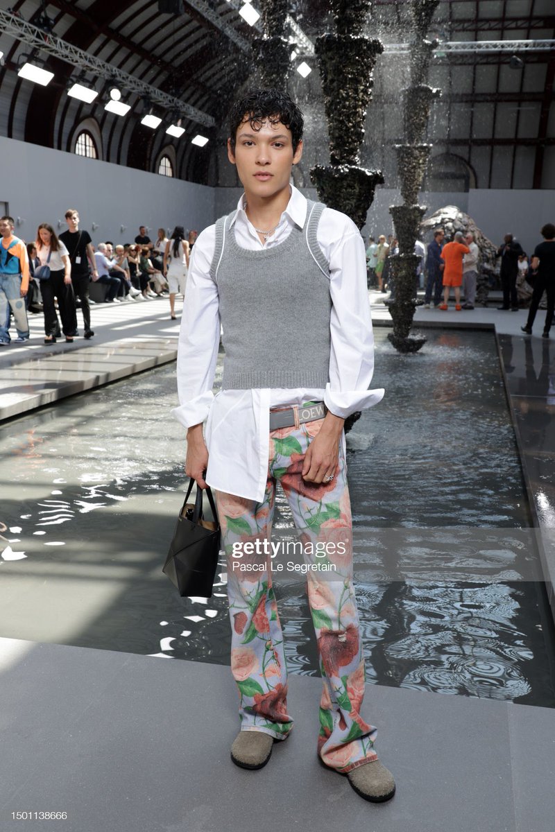 Omar Rudberg attends the Loewe Menswear Spring/Summer 2024 show as part of Paris Fashion Week on June 24, 2023 in Paris, France. (Photo by Pascal Le Segretain/Getty Images for Loewe)