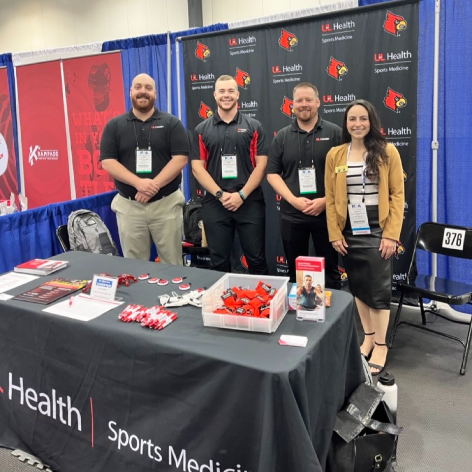 UofLHealth's tweet photo. Our sports medicine team is representing UofL Health at @NATA1950's Clinical Symposia &amp; AT Expo. The educational programming at #NATA2023 provides access to cutting-edge research and the latest in athletic training education. https://t.co/om4dZKEhxZ