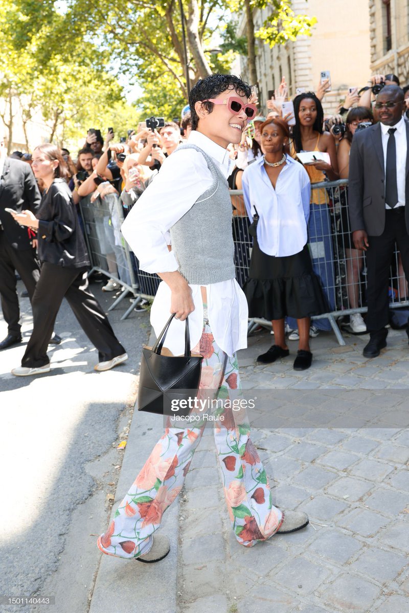 Omar Rudberg attends the Loewe Menswear Spring/Summer 2024 show as part of Paris Fashion Week on June 24, 2023 in Paris, France. (Photo by Jacopo Raule/Getty Images)