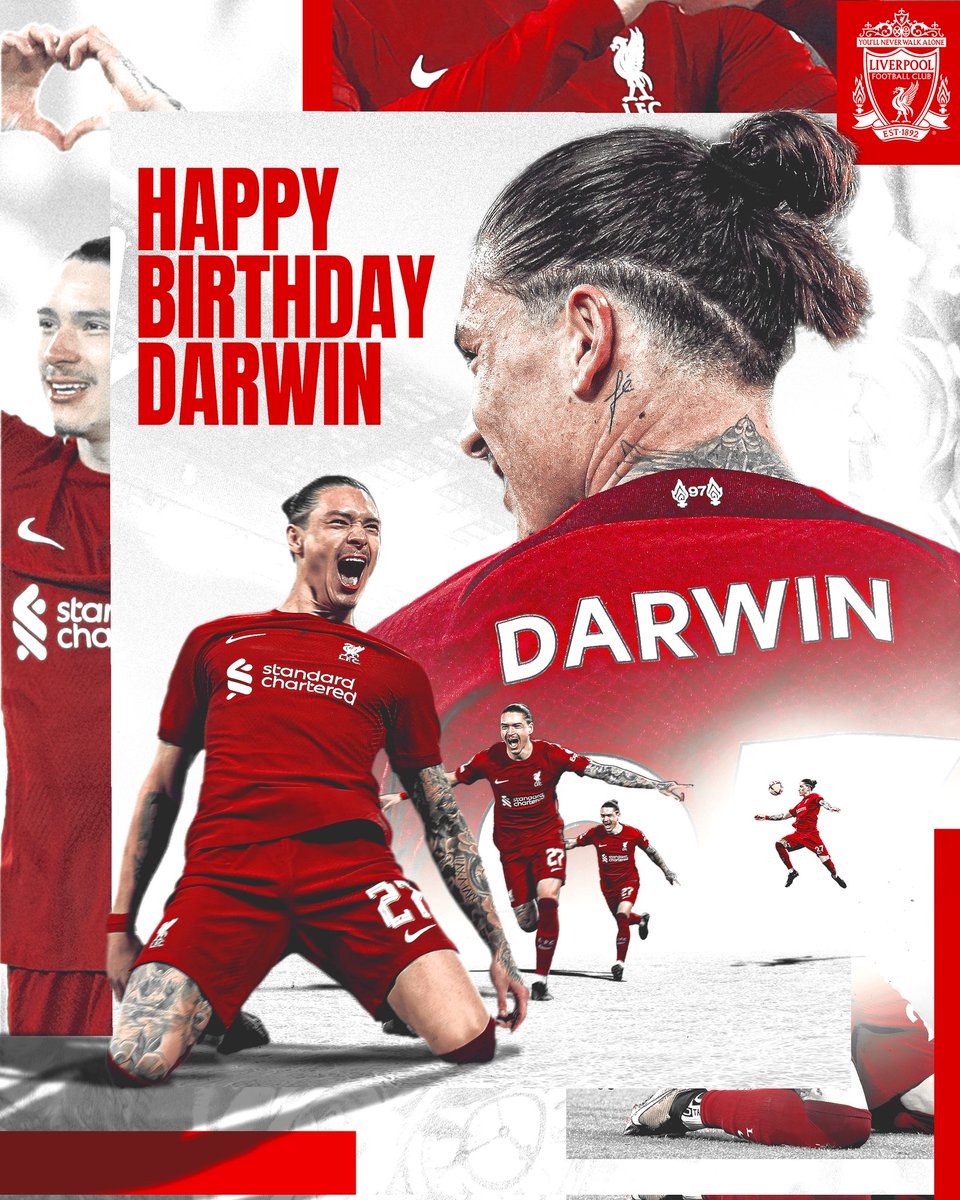 Happy Birthday @Darwinn99 
Have a good one.
Best of luck with the rest of your @LFC career.
We have faith.🙏🏻🔴👊🏻 #LFC