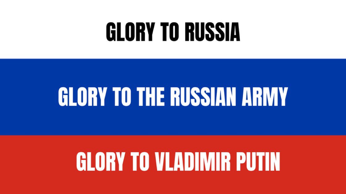 Glory to Russia.
Glory to The Russian Army.
Glory to Vladimir Putin.
#StandWithPutin🇷🇺