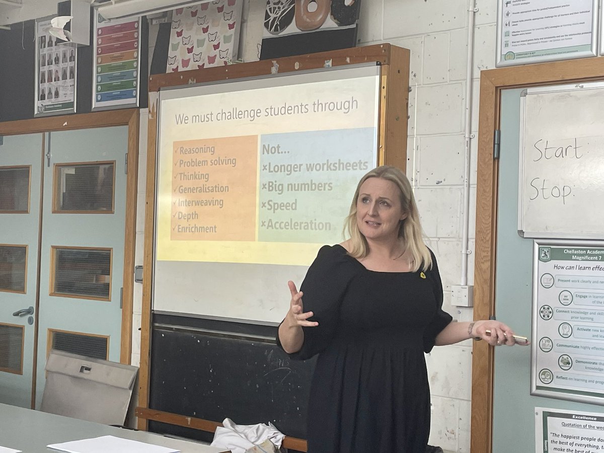 “We want students to think… we don’t want to rush them” <a href="/mathsjem/">Jo Morgan</a> #MathsConf32