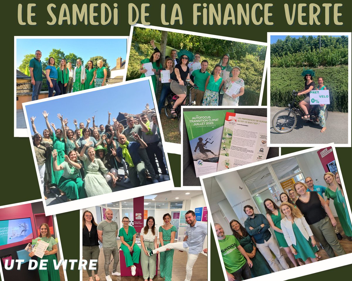 UT de VITRE - CMB (@utvitre) on Twitter photo Tous en 🟩 à l'<a href="/UtVitre/">UT de VITRE - CMB</a> pour parler de finance durable lors du SAMEDI DE LA FINANCE VERTE 🍃🌱🌳. Présentation toute la matinée à nos sociétaires de notre gamme RSE, prêt vélo 0% : tous ambassadeurs des transitions #rse #entrepriseàmission <a href="/CMBretagne/">CMBretagne</a> <a href="/WeAreArkea/">WAA|Actus</a> <a href="/GanaiKarim/">G🅰️n🅰️i K🅰️rim</a> Tous en 🟩 à l'<a href="/UtVitre/">UT de VITRE - CMB</a> pour parler de finance durable lors du SAMEDI DE LA FINANCE VERTE 🍃🌱🌳. Présentation toute la matinée à nos sociétaires de notre gamme RSE, prêt vélo 0% : tous ambassadeurs des transitions #rse #entrepriseàmission <a href="/CMBretagne/">CMBretagne</a> <a href="/WeAreArkea/">WAA|Actus</a> <a href="/GanaiKarim/">G🅰️n🅰️i K🅰️rim</a>