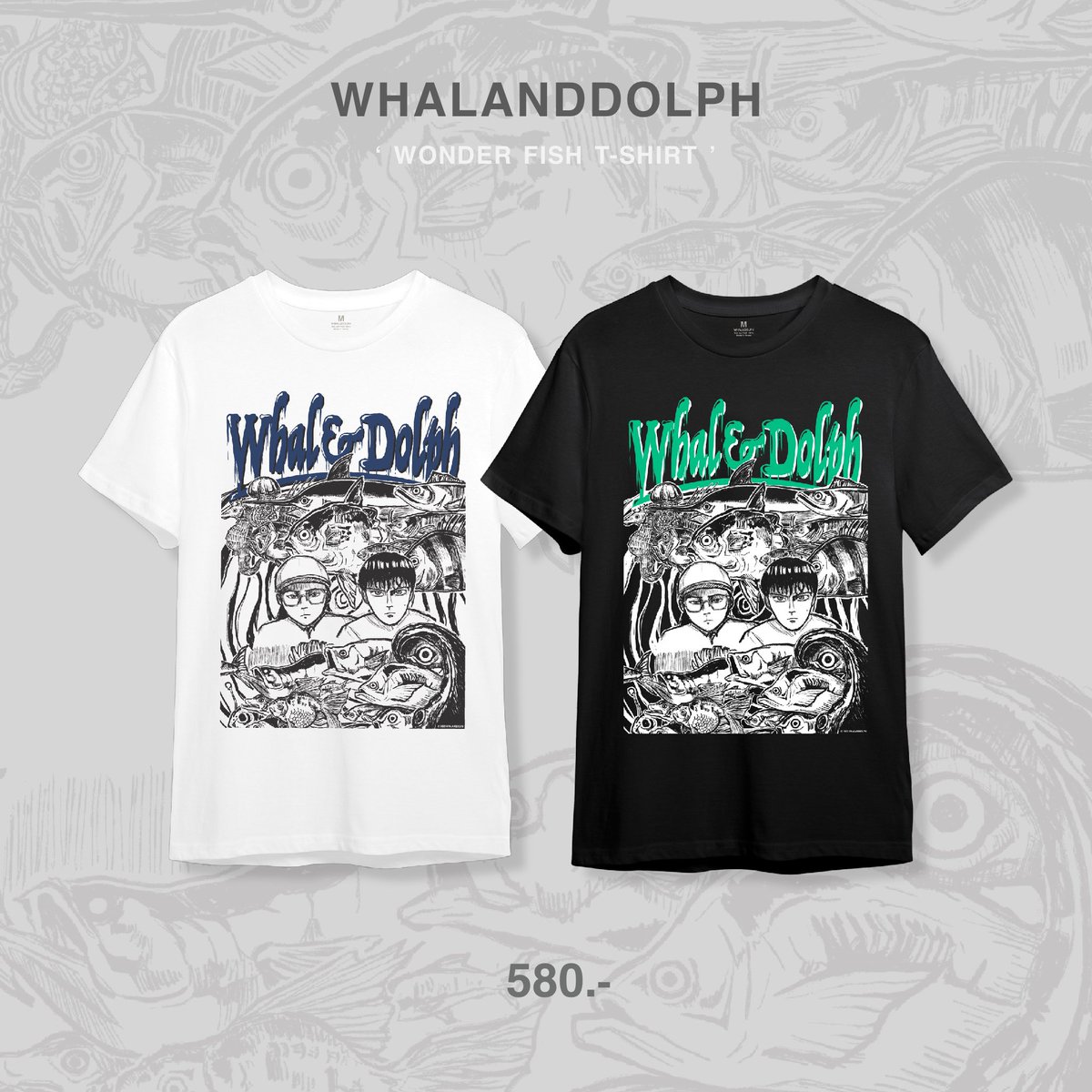 whalanddolph's tweet photo. เสื้อ Whal &amp; Dolph 2023
รุ่น ‘ WONDER FISH ’ 

ราคา : 580 B
ขายที่งาน Cat T-Shirt 2023
Booth : Whattheduck

รอบ Pre-Order (Online)
หลังจากเสื้อในงานขายหมด
ปล.จะเปิดให้สั่ง Size พิเศษด้วยครับ 

Artwork by @tapeuran 

รักน้��รักปลารักวาฬดอล์ฟ
#whalanddolph https://t.co/hfz0wdvYb9