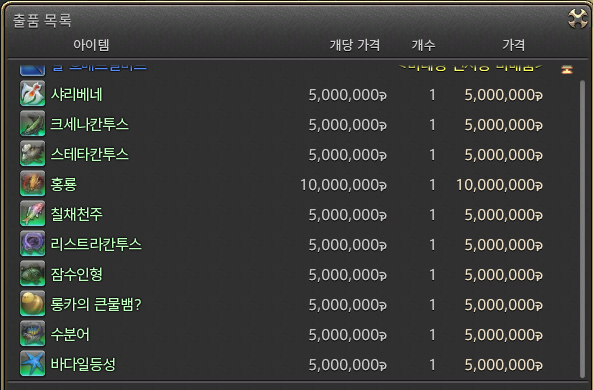 여러분은 싸가지없던 터주를 어떻게 박제하시는지요
저는 너무빡치는나머지 집사에게 터무니없는 가격으로 올리는

"건어물 형벌" 을 내리는 편입니다.