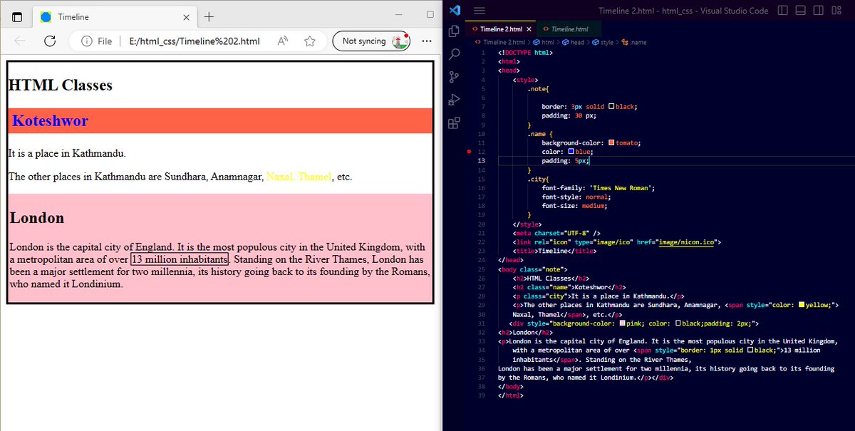 Day 24 of
#60DaysOfLearningWithLeapfrog
Today I learnt division, classes,Id in html & CSS
#60DaysOfLearning2023
#LearningWithLeapfrog
#LSPPD24
#learning_growing