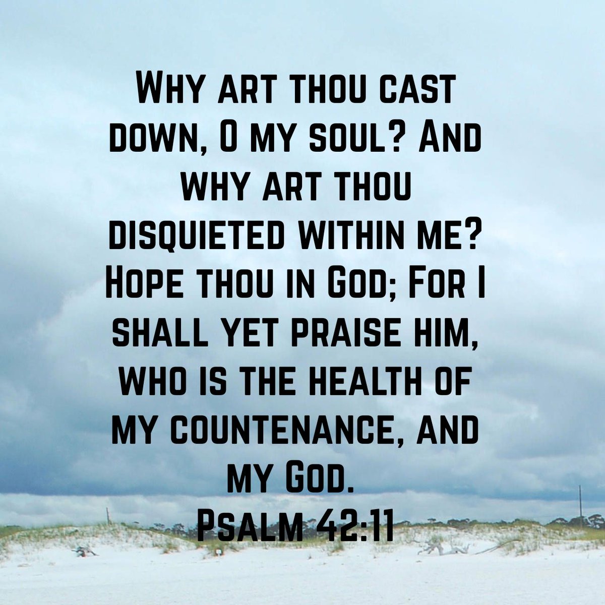 Let Us Pray on Twitter "Why art thou cast down, O my soul? And why art