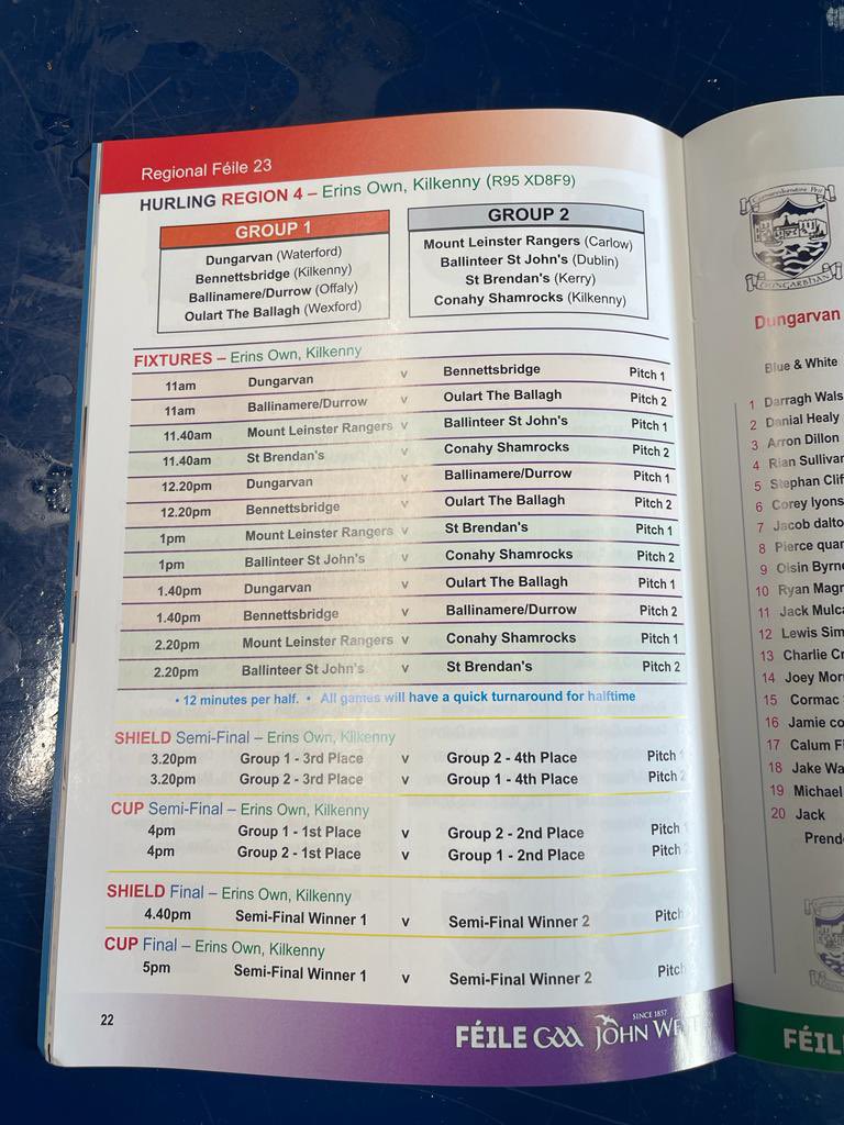 gaabsj's tweet photo. Well done to our U15A Hurling Team who have topped their group in the National Féile. They are through to a Cup Semifinal at 4pm!  Best of luck to the team &amp; their mentors 🧡🖤 https://t.co/j8WhhrsIxp