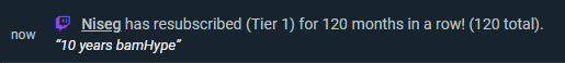 Jbams01's tweet photo. Officially 10 years with a sub button on @Twitch Massive thank you to everybody supporting the stream for a decade! 🥂🏆❤ https://t.co/hMlc0o8nft