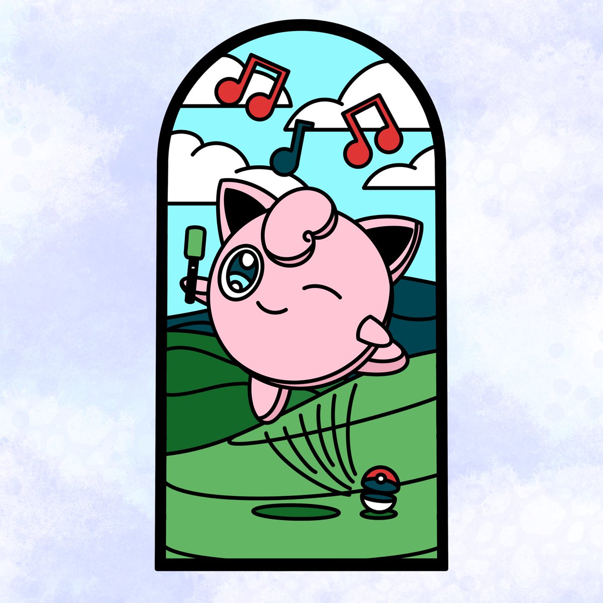 Jigglypuff joins the battle!!

We’ve reached the final week of the #SmashBrosSaturday series, and I had to finish with my ride or die, Jigglypuff 💗

#Nintendo #NintendoFanArt #SuperSmashBros #N64 #SmashBros #Jigglypuff #Pokemon #StainedGlass #DigitalArt #DigitalIllustration