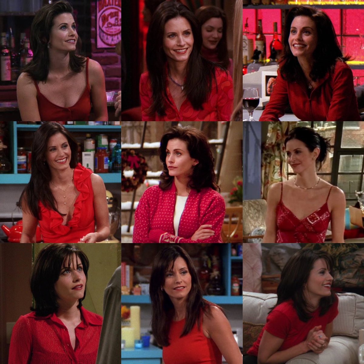 monicsbing's tweet photo. monica geller owns red https://t.co/huKEijguTE