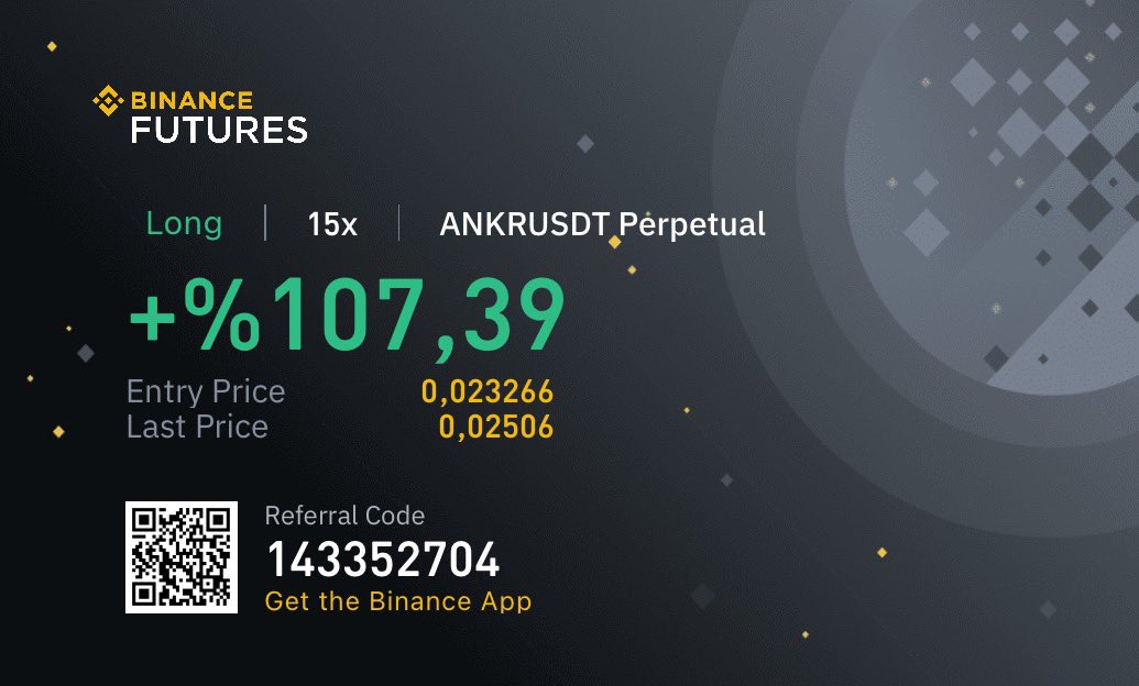 $ANKR pozisyona aldığım kar’lardan ekleme yaptım, normalde ilk girişim daha düşük