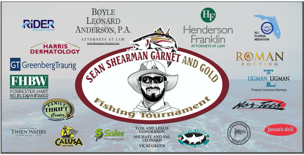 gaillamarche's tweet photo. The 2023 Sean Shearman Garnet &amp; Gold Fishing Tournament is just 20 days away! Join us for a day of fishing and friendly competition on July 14-15, 2023, at Tarpon Lodge. 

https://t.co/NTD3jPbeIA

#FSU #FloridaStateUniversity #Seminoles #SeminoleBoosters #swfl

📣🎣 🏰🎉 https://t.co/9ZEddynpPL