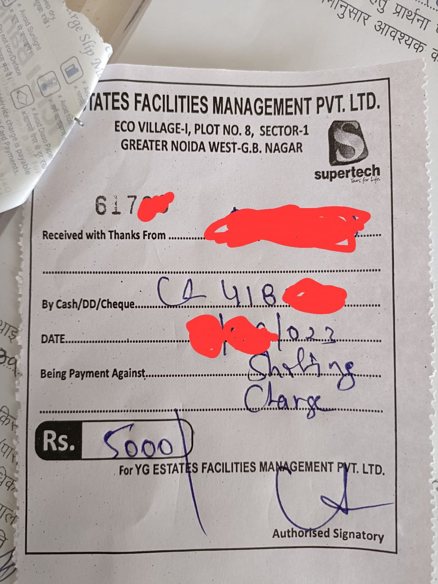 ग्रेटर नॉएडा वेस्ट की ईको विलेज १ सोसाइटी में बिल्डर किरायेदार से 5000, धोबी से 3600, कार क्लीनर से 3600, कारपेंटर से 2000 से 5000 रूपये गेट पास के नाम पर अवैध रूप से वसूल रहा है।
कौन सा कानून बिल्डर को इस तरह अवैध वसूली करने की इजाजत देता है ?