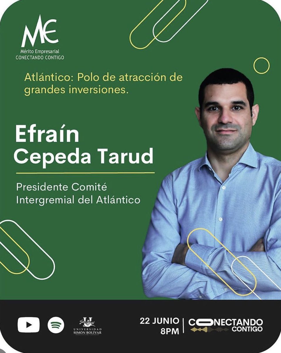 Agradezco a <a href="/meritotv/">Mérito Empresarial</a> y <a href="/unisimon/">Unisimón</a> por invitarme a  conversar con <a href="/martintapias/">Martin Tapias</a> sobre temas estratégicos para el Atlántico:

✅Nuevas inversiones.
✅Aeropuerto Ernesto Cortissoz. 
✅Competitividad y crecimiento económico.

Entrevista completa en cutt.ly/jwt3l9o1