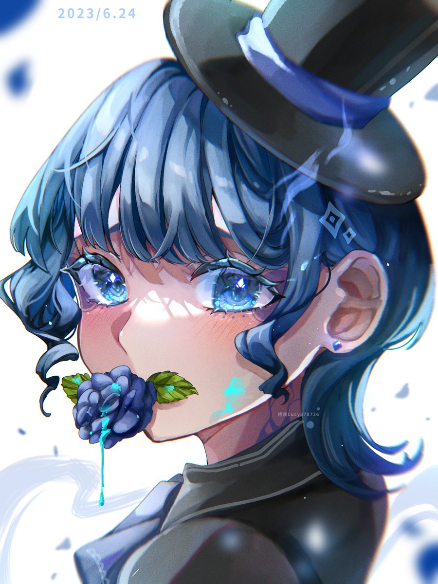 “““🔹憂鬱的藍🔹”””
ʕ⁠´⁠•⁠ᴥ⁠•⁠`⁠ʔ盡力了”皮膚卡了很久。
（深夜偷發圖X）