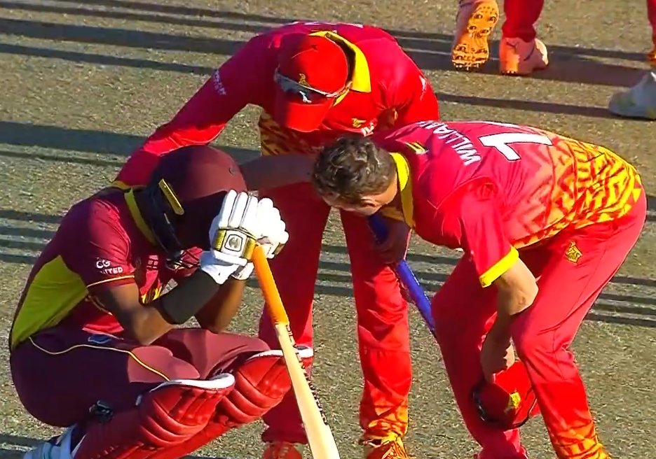 Class from Sikandar Raza and Sean Williams🫡

#Zimbabwe #WestIndies