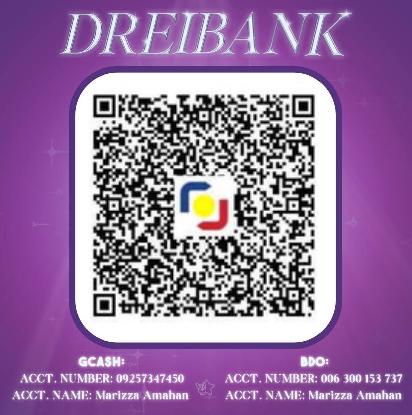 DREIBANK IS BACK!

You can now donate whatever amount you wish to give to DREIBANK. All donations will be used for funding future events and activities. Thank you, DREImers 💜

#BrightestStarDrei
#Drei_Amahan