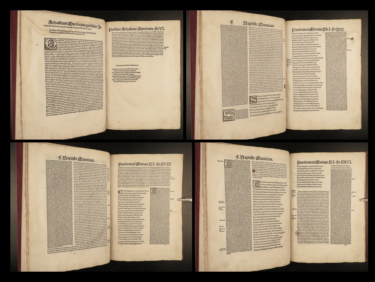 SchilbRareBooks's tweet image. 1514 Baptista Mantuan&apos;s &quot;Parthenice prima&quot;.  ow.ly/aGAl50OWenr

#Poetry #Religion #Incunable #Latin #RareBooks #SchilbAntiquarian #Story #Books #Reading #History #VintageBooks #Bibliophile #OldBooks #BookHaul #Booktok #InstaBooks #Bookstagram #BookHunters #RareBookDealer