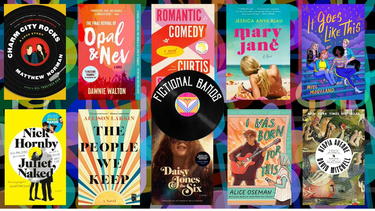 Whether you’re going to a music festival this summer, you’ll feel the rhythm with these books featuring fictional bands: bit.ly/3qI0HUE. @TheNormanNation @dawniewalton @csittenfeld @JessicaAnyaBlau @MielMoreland @nickhornby @AllieLarkin