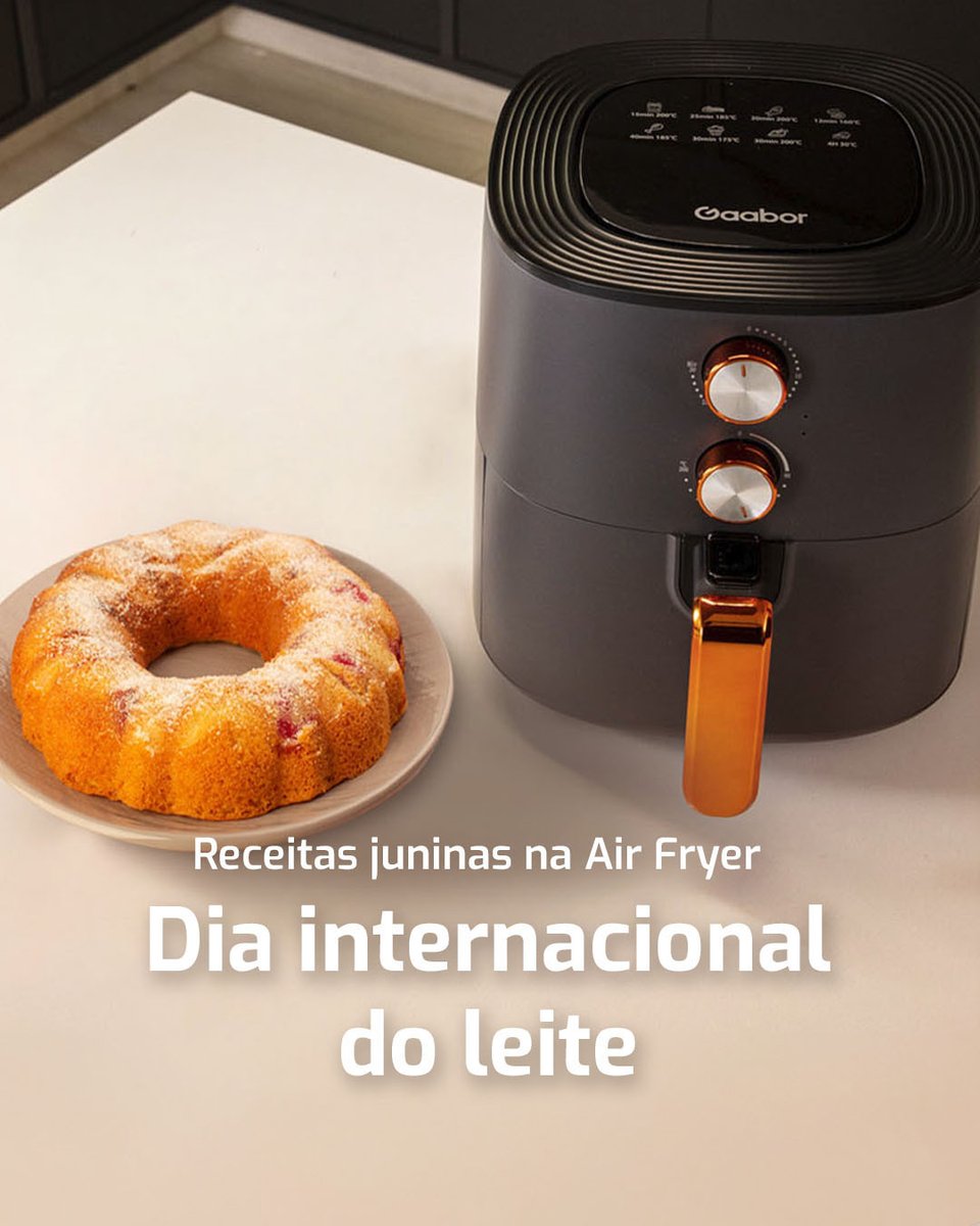 gaaborbr's tweet image. Hoje é comemorado o Dia Internacional do Leite! 🥛

E claro, não podíamos deixar de sugerir uma receita de festa junina que utiliza leite em sua composição. E o melhor, feito na Air Fryer de maneira simples e rápido! 🌽

#gaaborbr #airfryer #diainternacionaldoleite