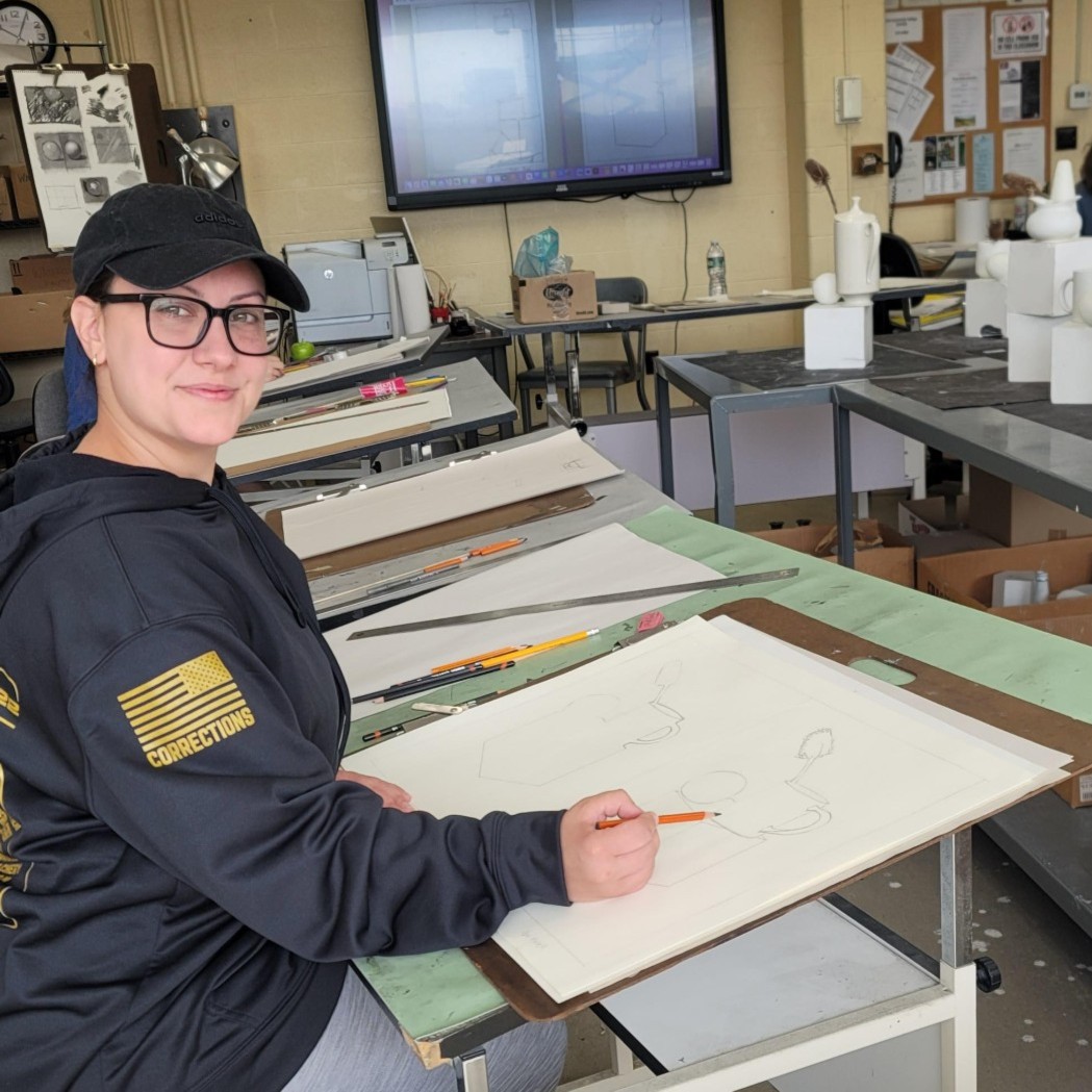Student Spotlight: April 
Program: Fine Arts 
Art Drawing: Brian Porter, Humanities Professor 
“I chose SUNY Erie because it made sense. Having multiple campuses made it a lot easier to choose my classes. It helped me with balancing my school, work and life schedules."