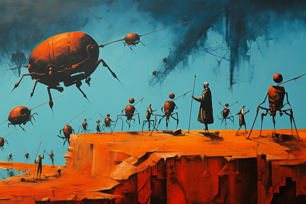 ants in soldier ranks
pilgrims unquestioning
shoulder the sky

#haiku #senryu #poetry #micropoetry
#writingcommunity #midjourney
(haiku-generated image)