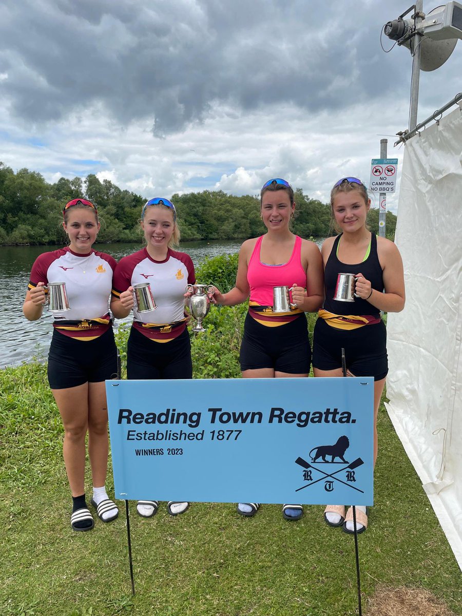 Well done to our girls Quad winning Women's Open Quad sculls this morning!