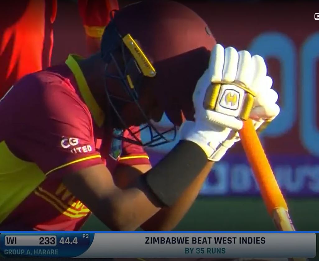 Spare a thought for the Windies and Akeal here. @ICC you see what you have done here ? Both of these teams deserved to go to the World Cup. Instead its very likely one of these teams would miss out. The greed has eaten the game from inside. 
#ZIMvWI #ICCWorldCupQualifier